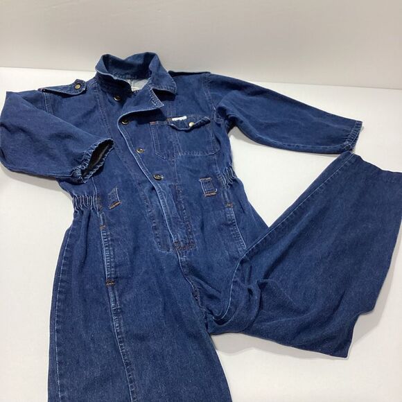 Power Brand Pants - Power Brand Denim Jumpsuit Coverall Size 8 Blue